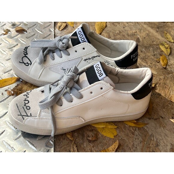 Star Sneaker New without tags Womens designer shoe dirty look size 35 - Picture 2 of 4